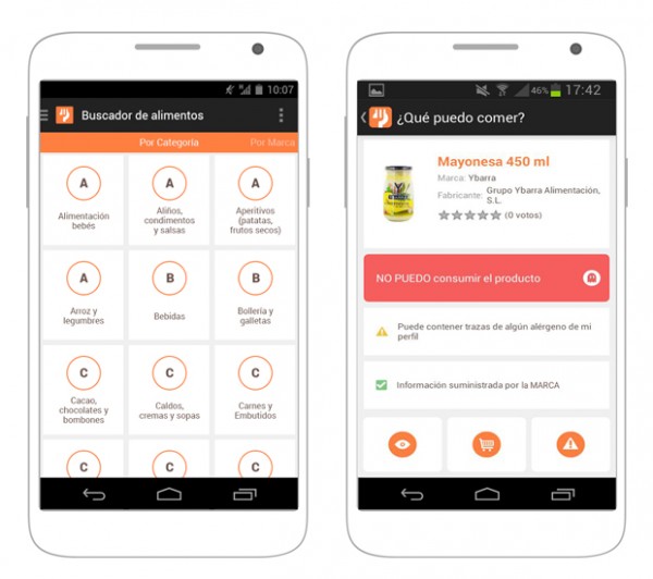 app para niños con alergias alimentarias