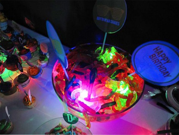 artículos fluorescentes para fiestas