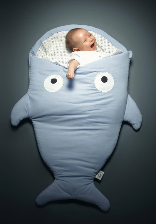 saquito tiburón para bebé
