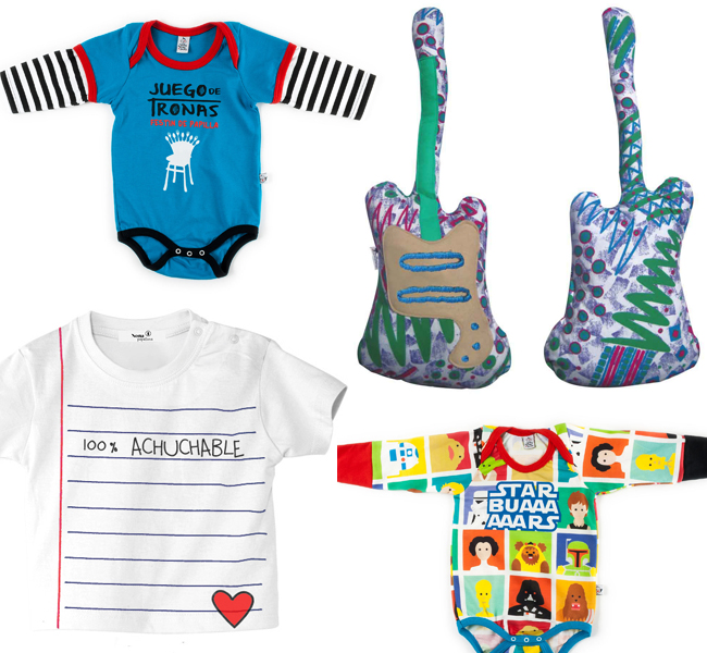 tienda rockera y divertida Rock’n’Rayas para bebés y niños