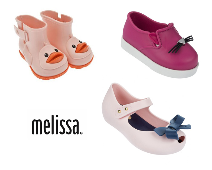 Calzado infantil Mini Melissa hecho en Brasil