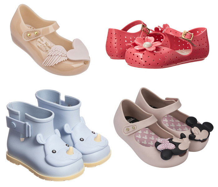 zapatos plástico para bebés de Melissa