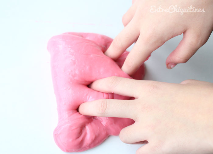 receta para hacer slime rosa