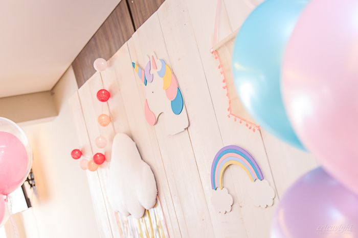 decoración fiesta de cumpleaños unicornios