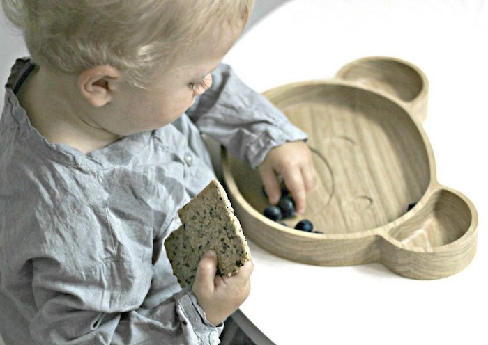 Platos de madera para niños con formas divertidas