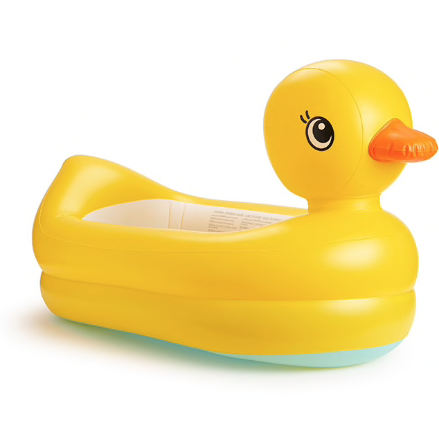 Bañera hinchable en forma de patito